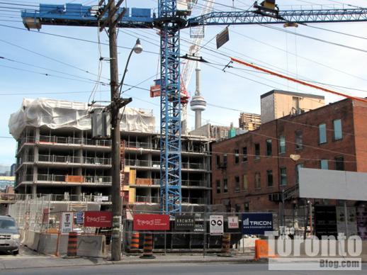 Six50 King West condo construction