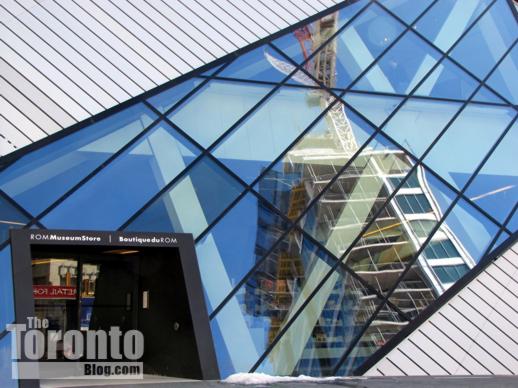 Royal Ontario Museum reflecting Museum House condos