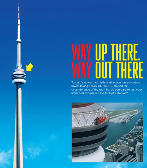 CN Tower EdgeWalk ad