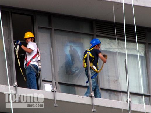 Balcony glass removal from Murano north condo tower
