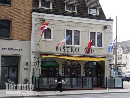 Bistro 990 restaurant at 990 Bay Street Toronto