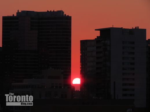 Toronto sunset August 31 2012