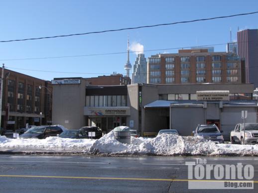 Greyhound bus depot