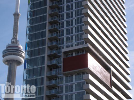 M5V Condo tower and CN Tower