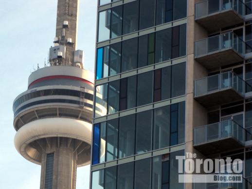 CN Tower and M5V condo tower