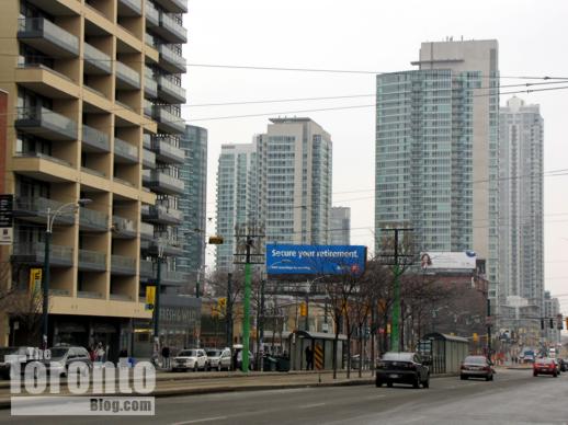 Spadina Avenue view south to King Street West