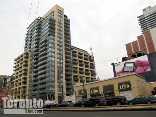 Spadina Avenue looking northwest to King Street