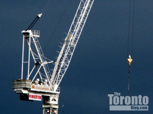 Uptown Residences construction crane 