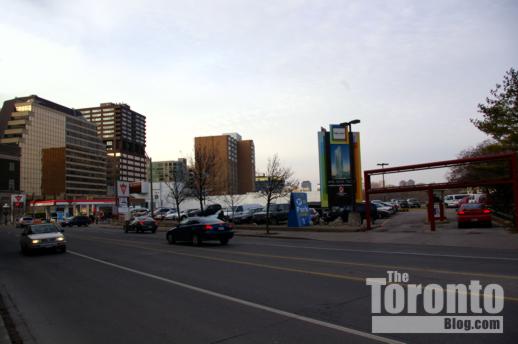 Milan condo tower site viewed from Church Street