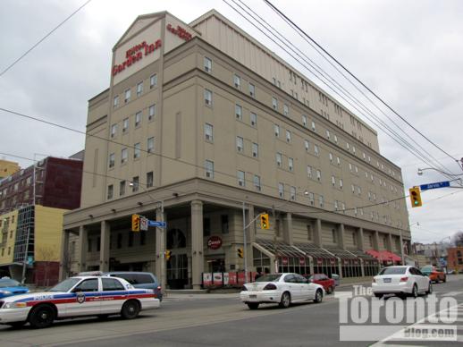 Hilton Garden Inn on northeast corner of Dundas & Jarvis