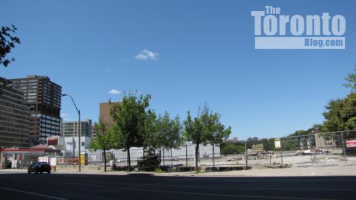 Church Street view of the Milan condo site