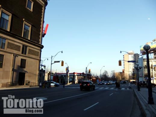 Davenport Road view toward the Milan condo tower site 