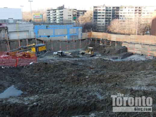 Milan condo tower excavation