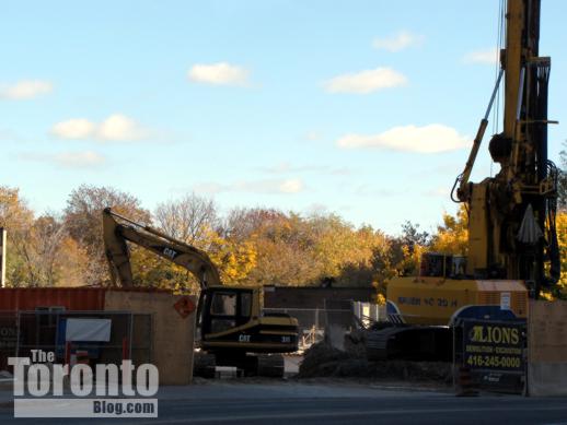 Church Street view of Milan condo site