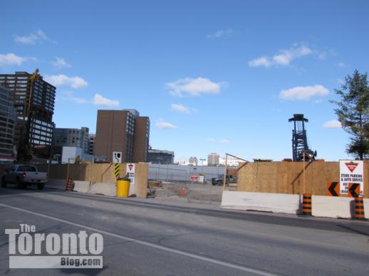 Church Street view of Milan condo site