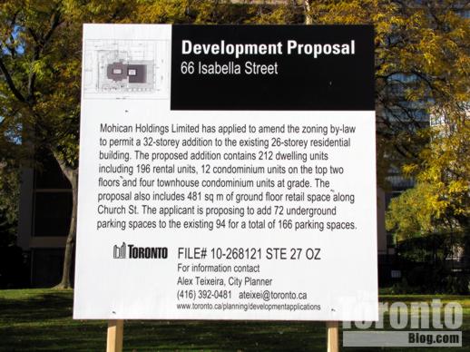 66 Isabella Street apartment and condo tower proposal
