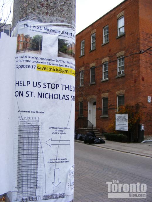 A Save St Nick campaign sign on St Nicholas Street 