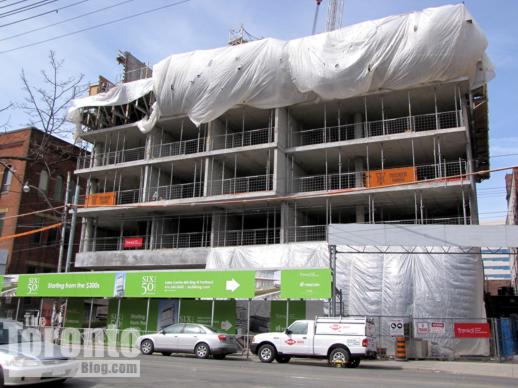 Six50 King West condo construction