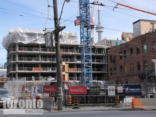 Six50 King West condo construction