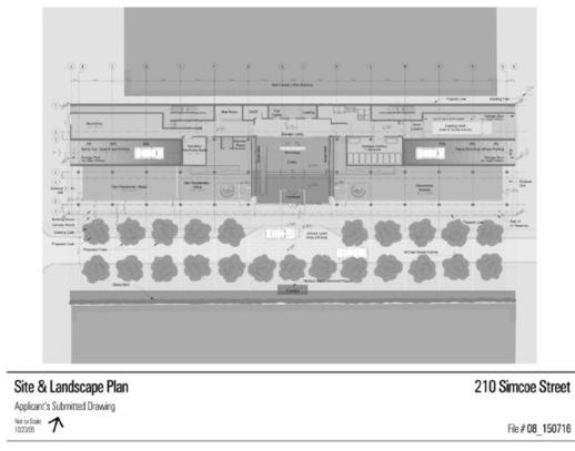 proposed 210 Simcoe Street condo building