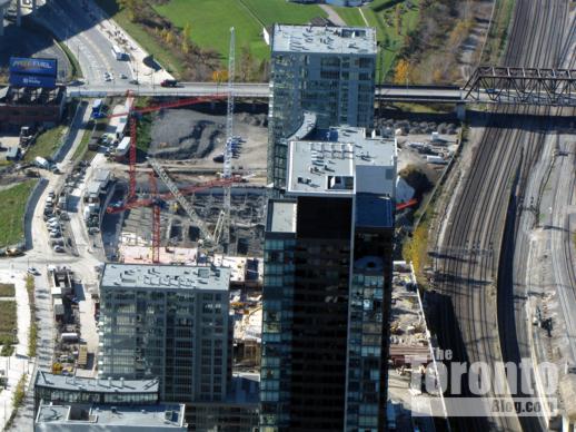 CN Tower view of Concord CityPlace condo highrises