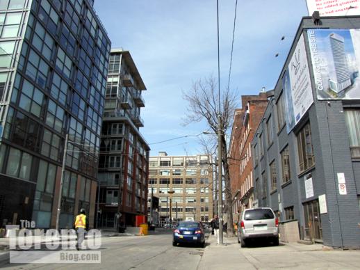 Charlotte Street looking north toward Adelaide Street