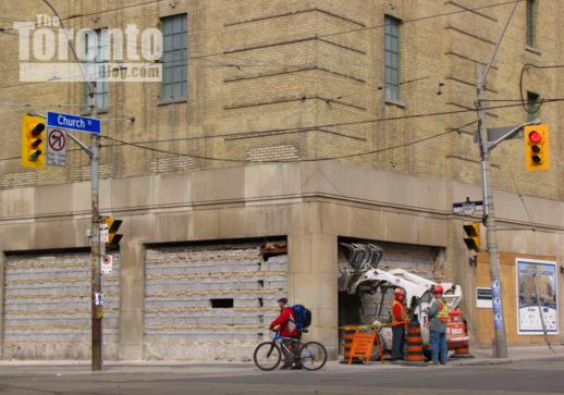 Maple Leaf Gardens revitalization project exterior work