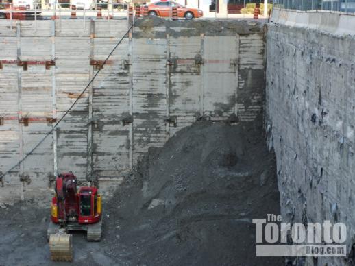 Couture Condos excavation and foundation construction