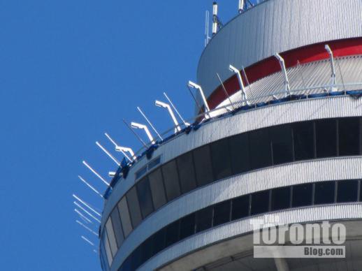 EdgeWalk steel support arms on the CN Tower pod roof