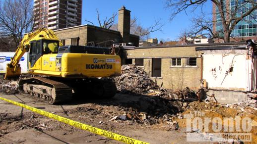 15 Huntley Street demolition progress