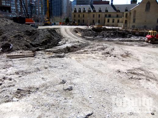 U Condos construction site excavation