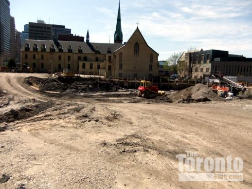 U Condos construction site excavation