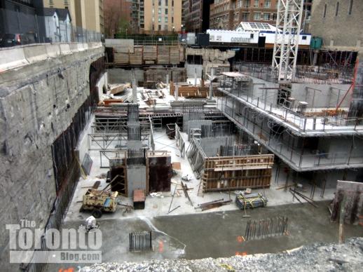 Couture Condos foundation construction