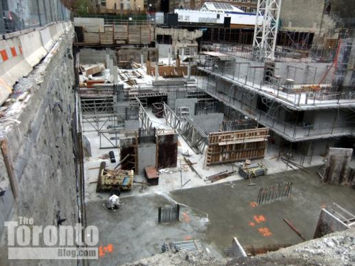 Couture Condos foundation construction