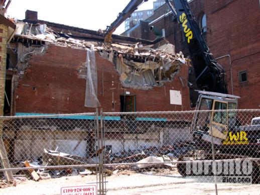Demolition activity on St Joseph Street