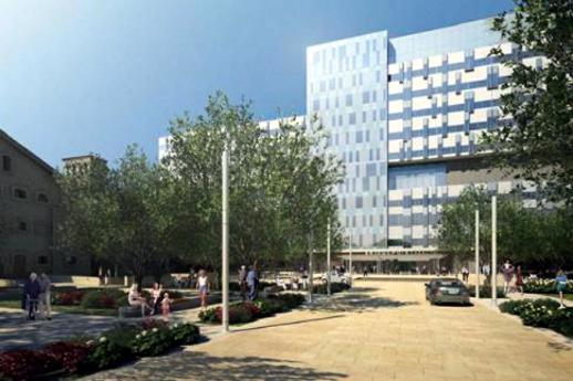 Architectural rendering of the new Bridgepoint Hospital