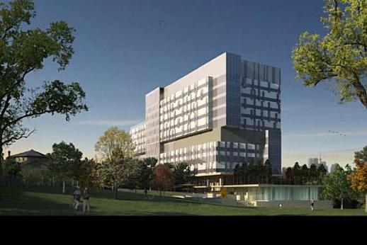 Architectural rendering of the new Bridgepoint Hospital