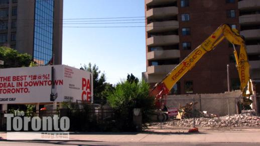 Pace Condo tower location at Dundas & Jarvis Streets Toronto