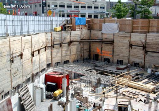 Trinity Lofts condo foundation construction