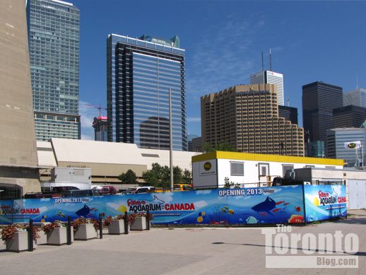Ripley's Aquarium construction in Toronto