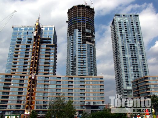 Toronto CityPlace condo construction