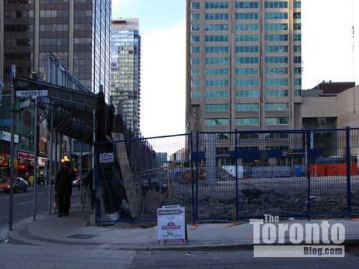 One Bloor East Toronto condo construction site