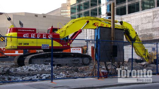 One Bloor East Toronto condo construction site 
