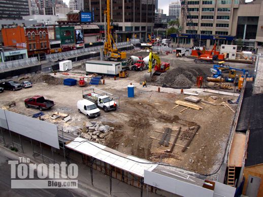 One Bloor East Toronto condo construction site