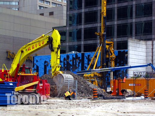 One Bloor East Toronto condo construction site 