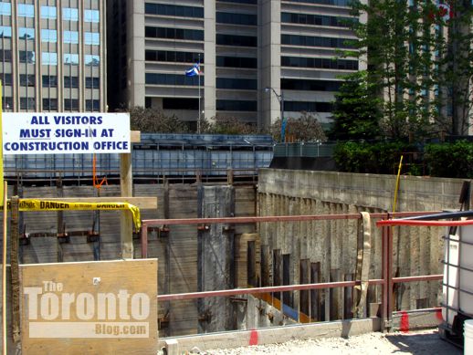 RCMI condo construction on University Avenue Toronto