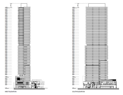 architectsAlliance illustration of Block 1 tower elevations