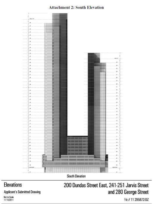 200 Dundas East Toronto proposed towers