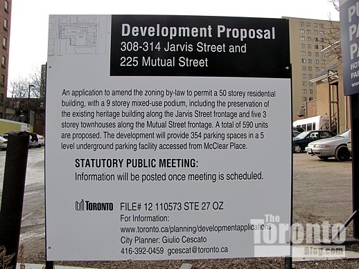 308 Jarvis Street proposed condo site 