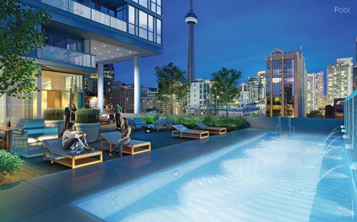Charlie Condos pool and terrace
